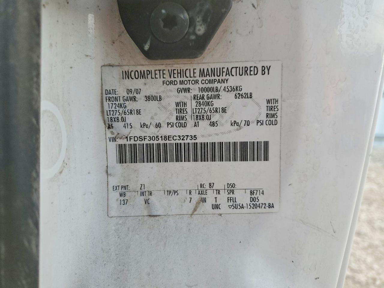 2008 Ford F350 Super Duty Utility / Service Truck