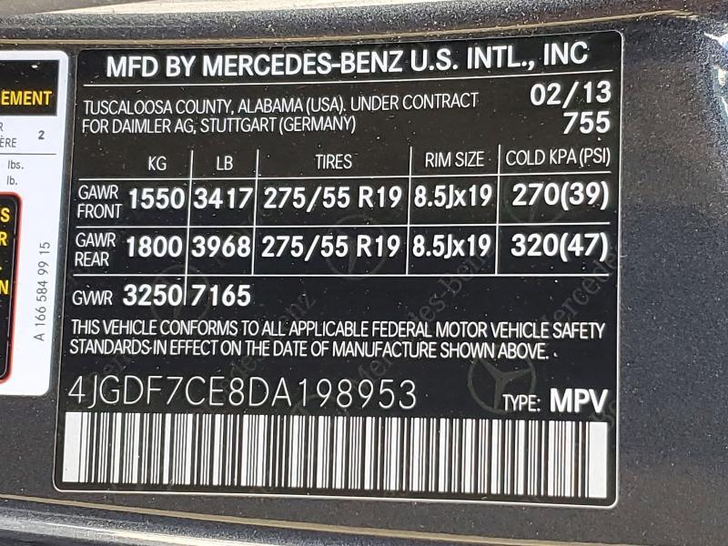 2013 Mercedes-Benz Gl 450 4matic