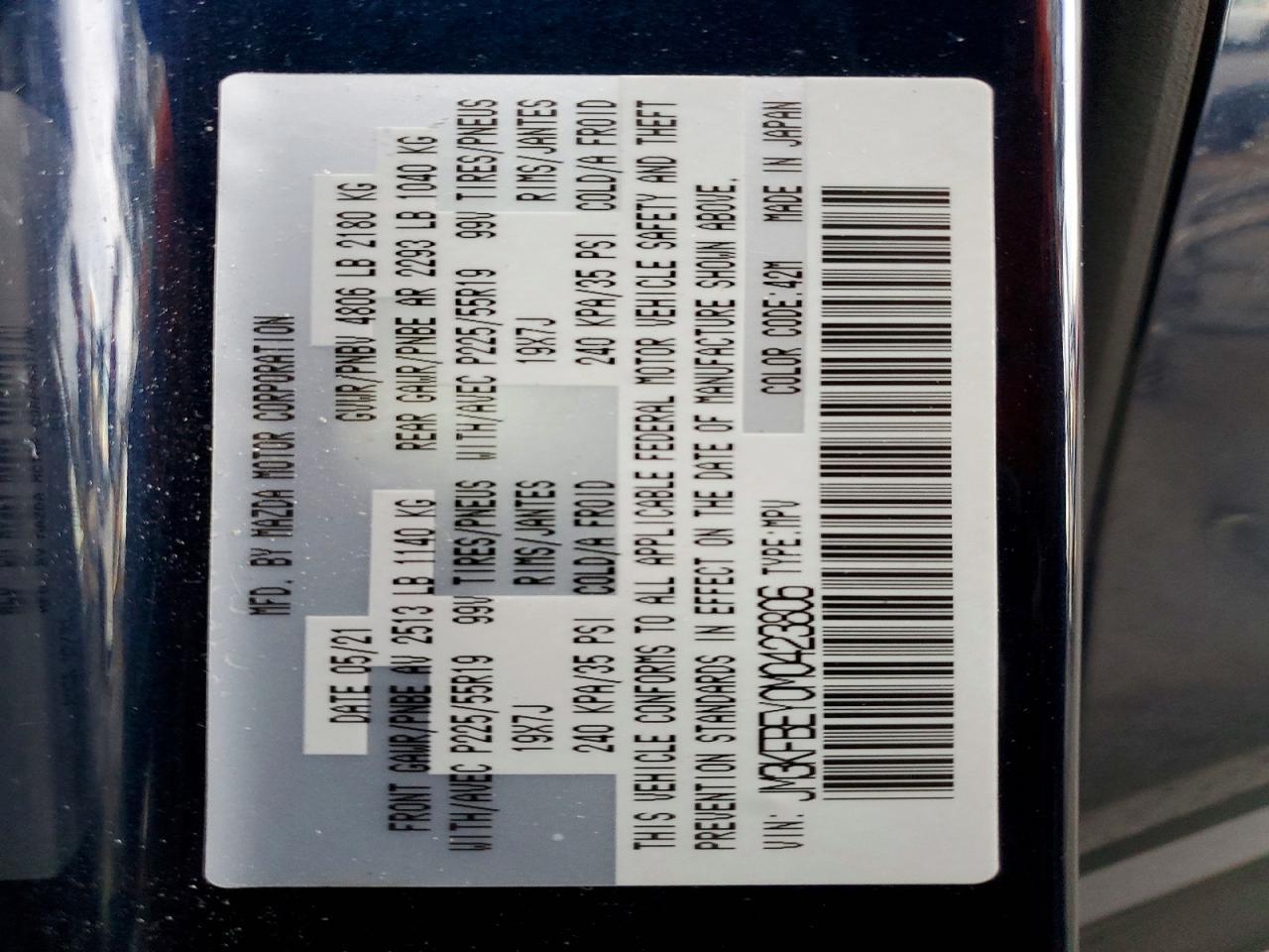 2021 Mazda Cx-5 Signature