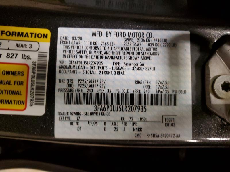 2020 Ford Fusion se