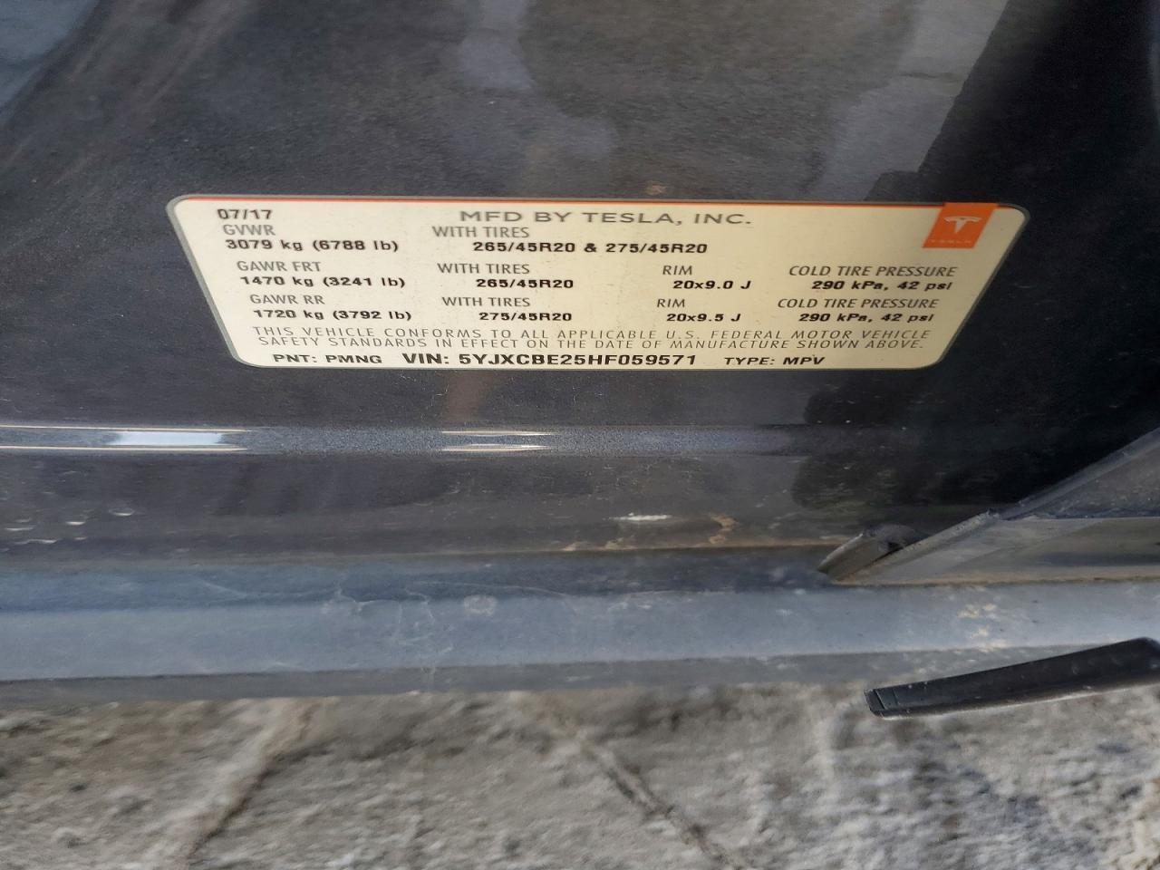 2017 Tesla Model x