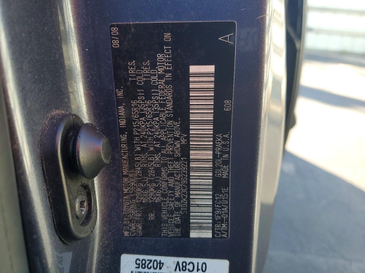 2009 Toyota Sienna ce