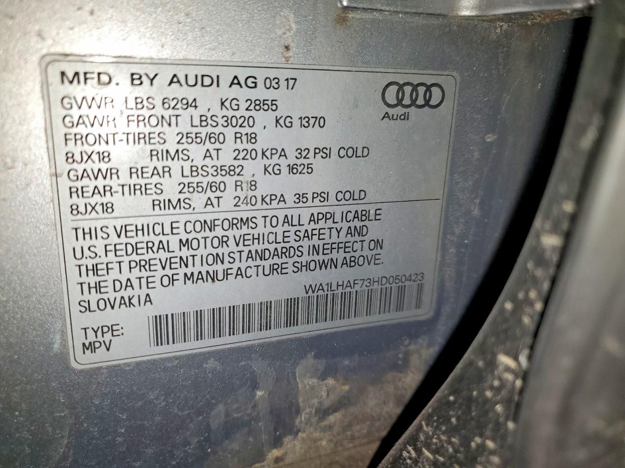 2017 Audi Q7 Premium Plus