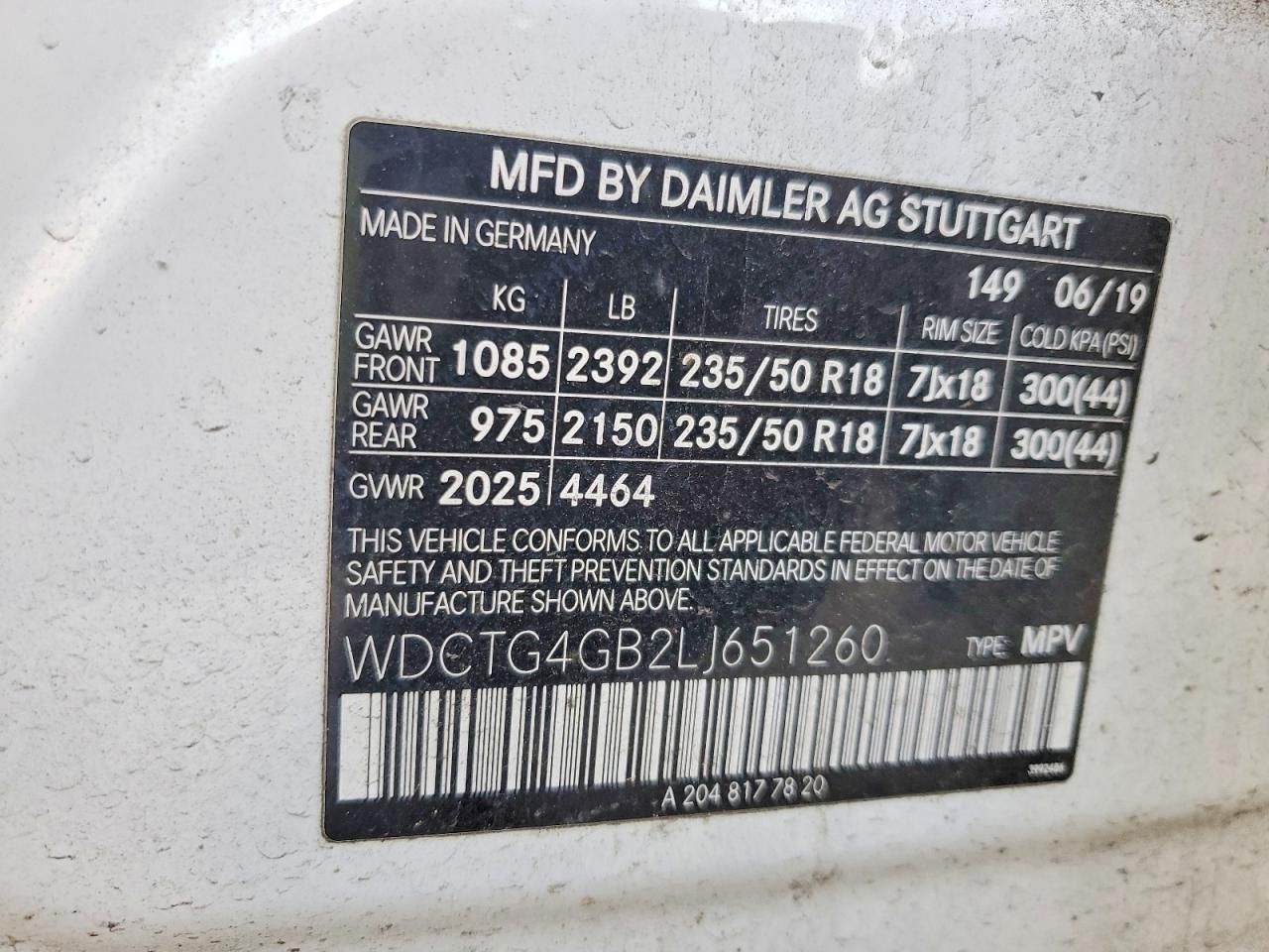 2020 Mercedes-Benz Gla 250 4matic