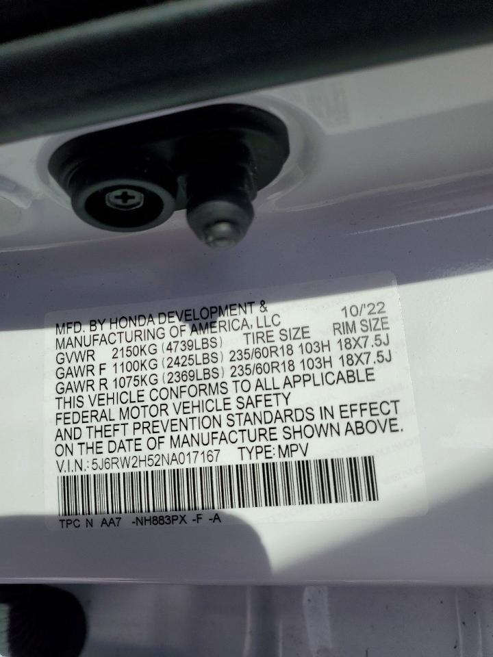 2022 Honda Cr-v ex