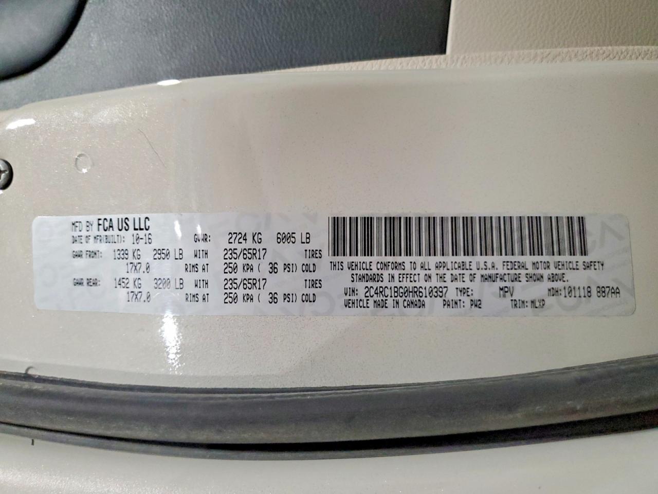 2017 Chrysler Pacifica