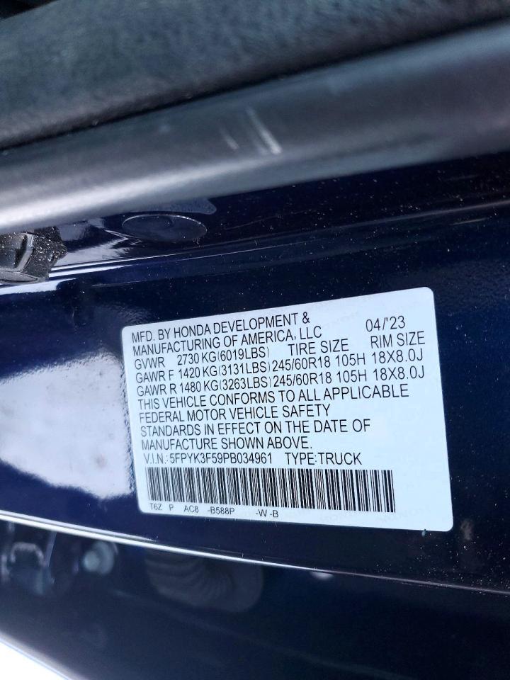 2023 Honda Ridgeline RTL