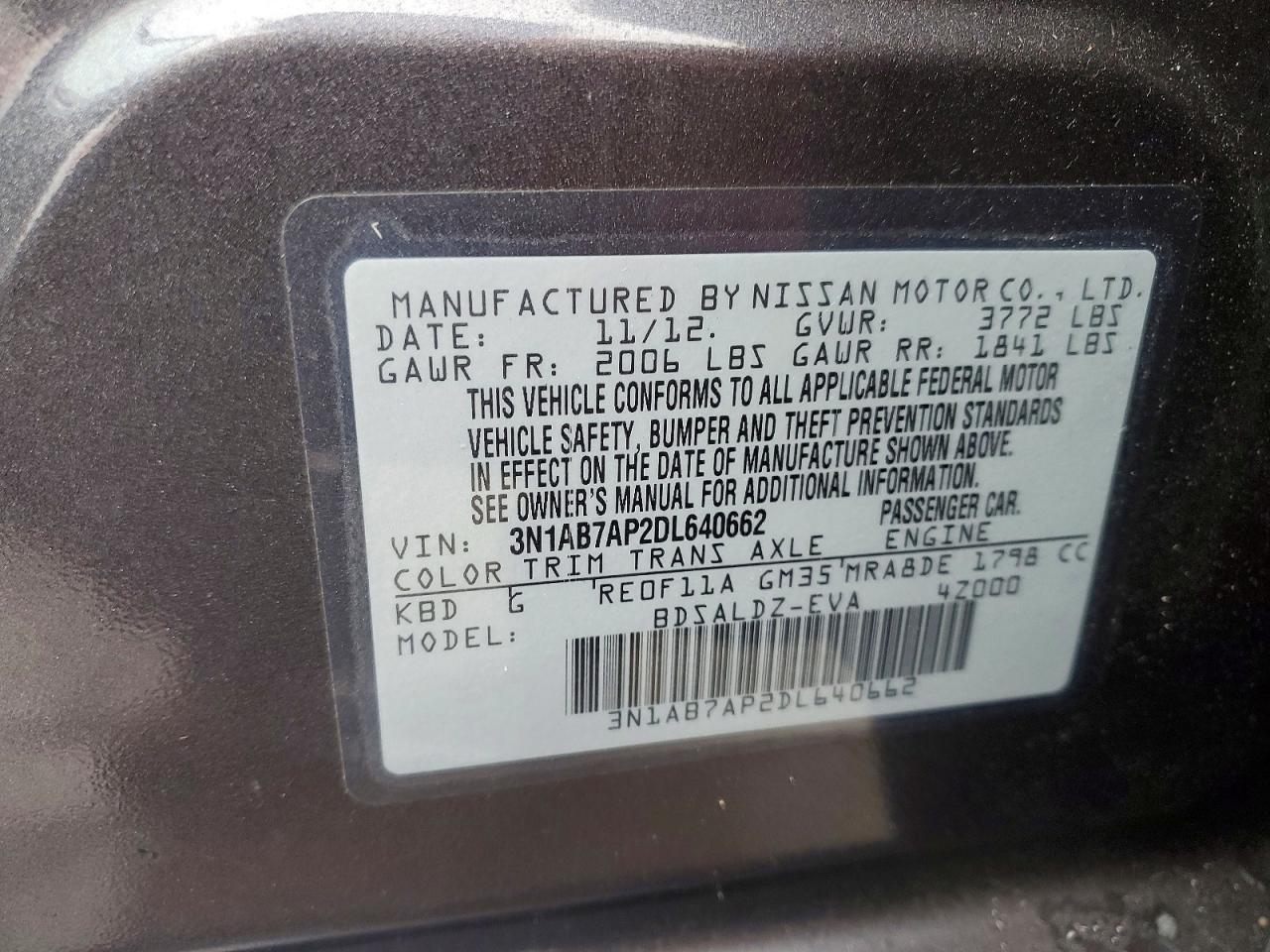 2013 Nissan Sentra s