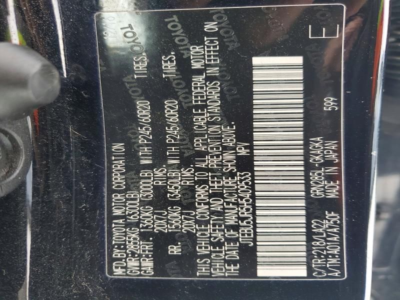 2017 Toyota 4runner Limited