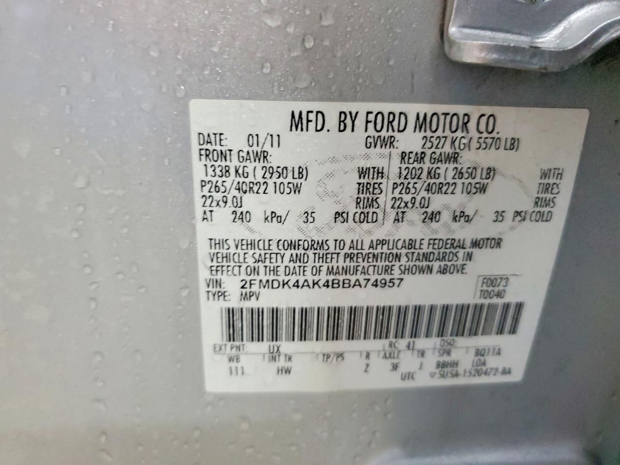 2011 Ford Edge Sport