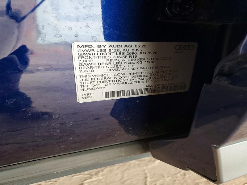 2022 Audi Q3 Premium s Line 45