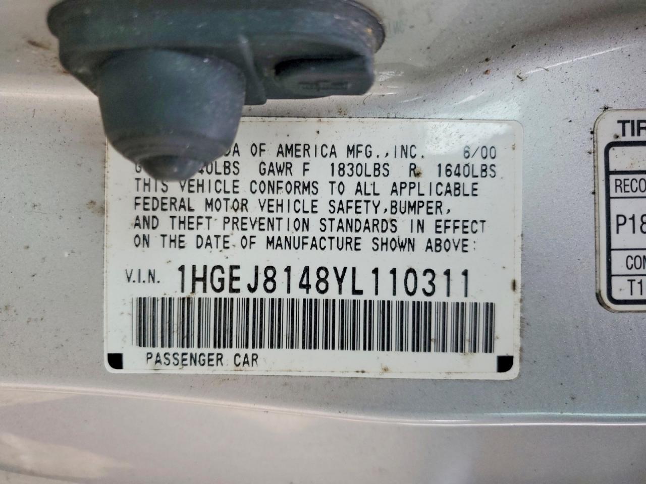 2000 Honda Civic ex