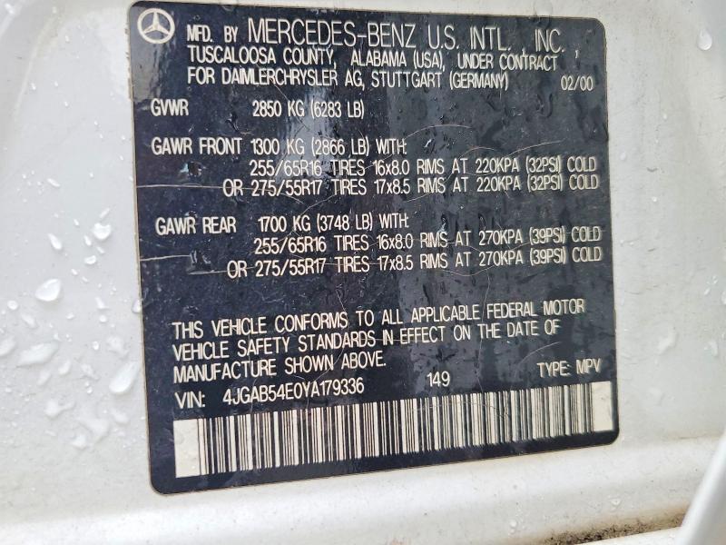 2000 Mercedes-Benz Ml 320