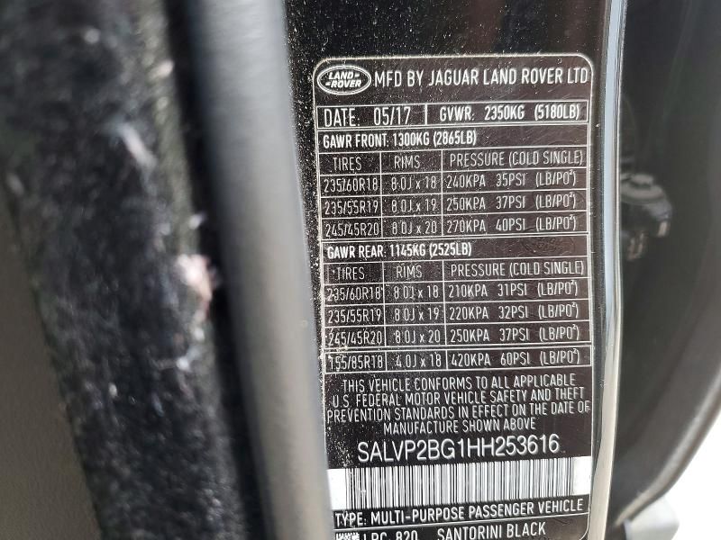 2017 Land Rover Range Rover Evoque se