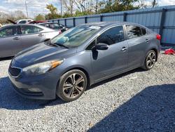 Salvage cars for sale from Copart Riverview, FL: 2016 KIA Forte ex