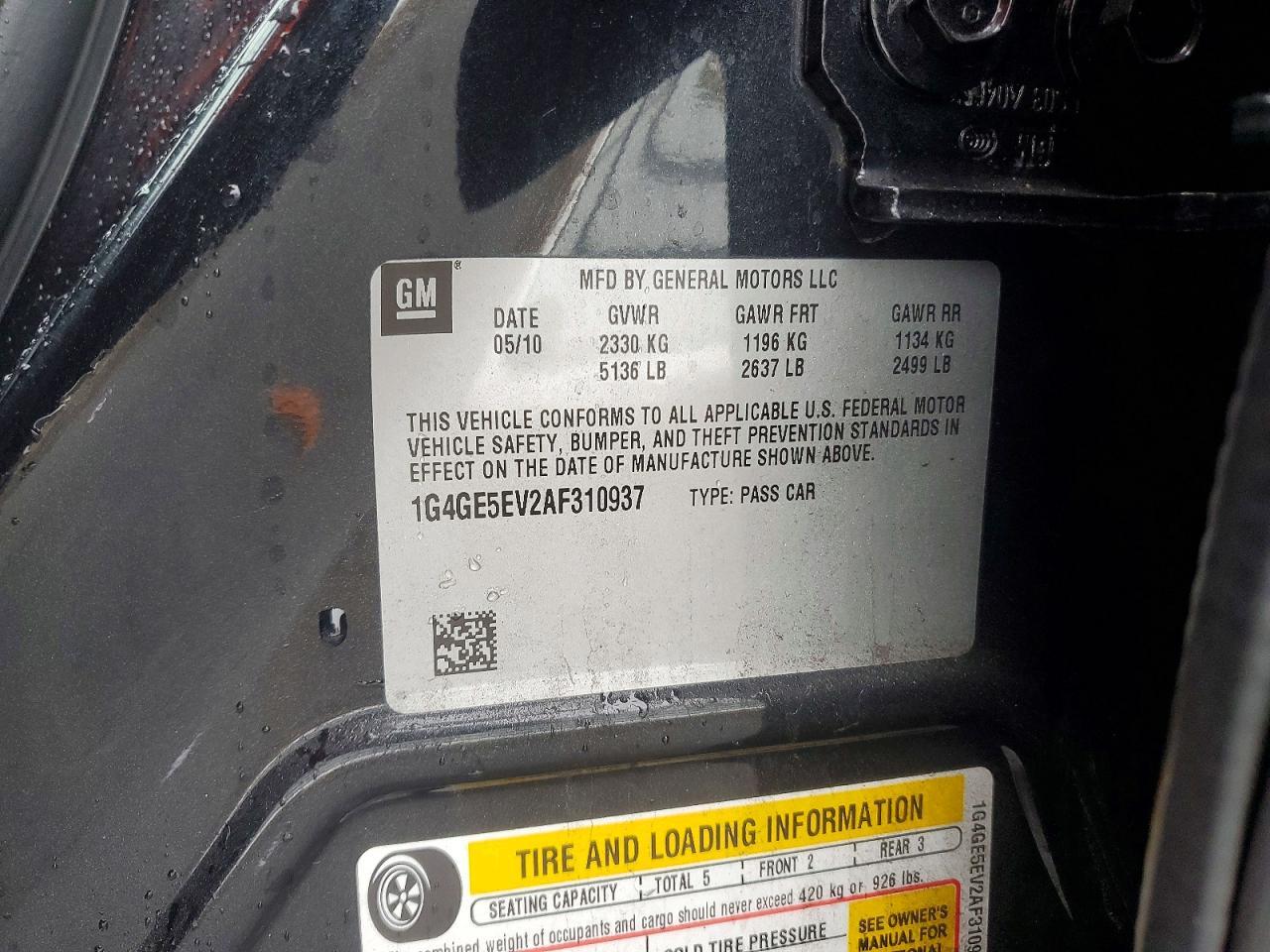 2010 Buick Lacrosse cxs