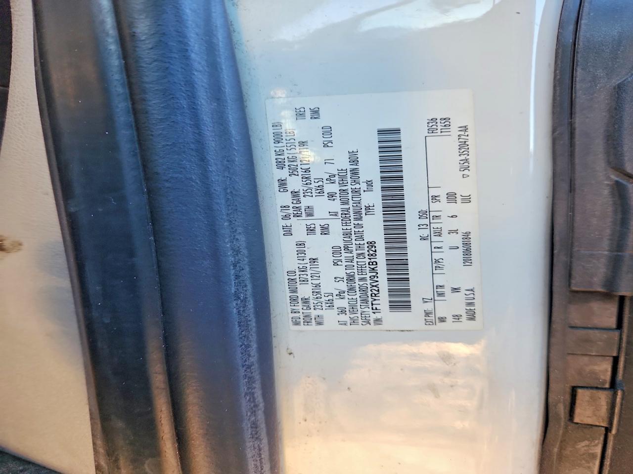 2018 Ford Transit T-250