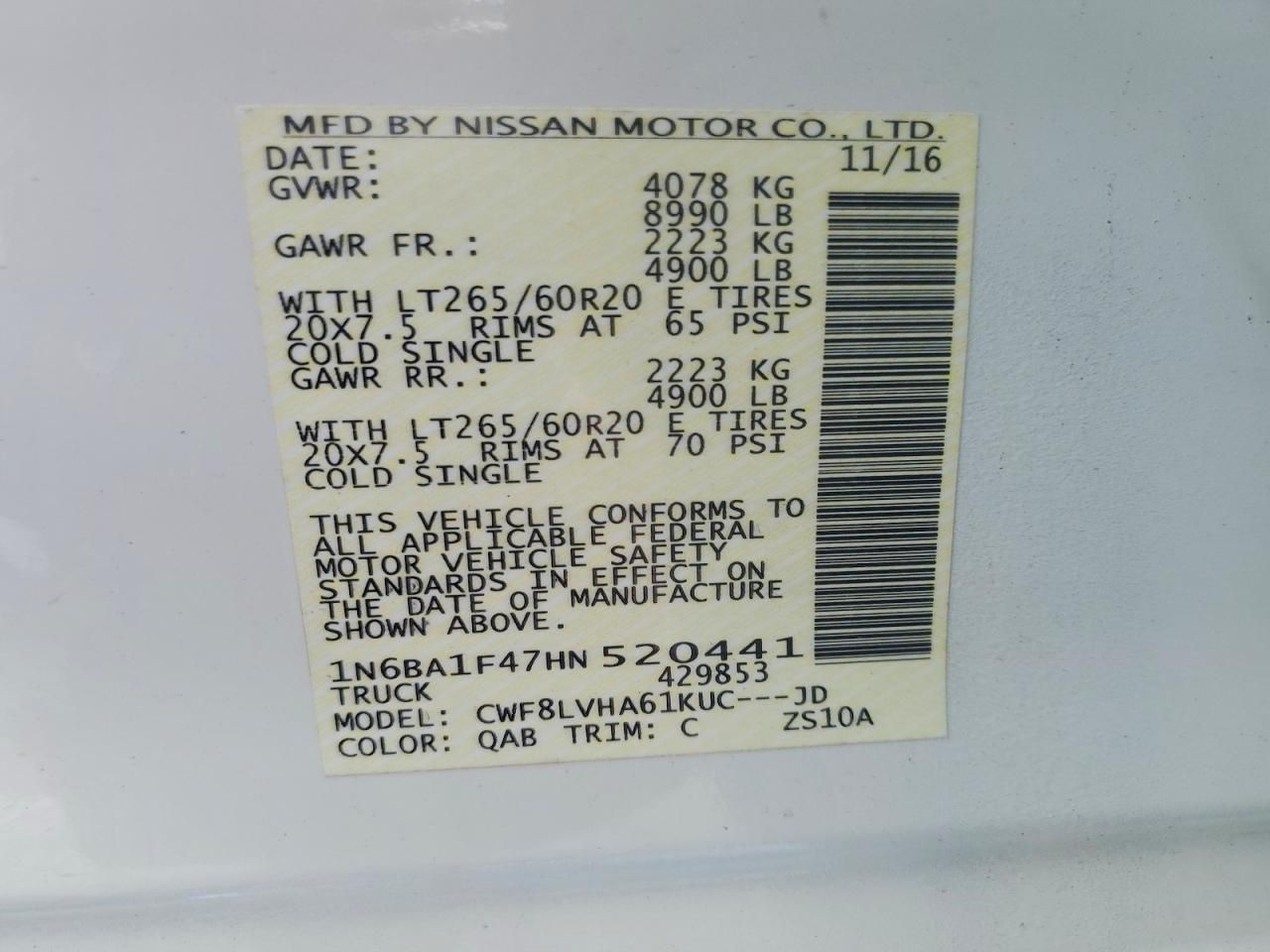 2017 Nissan Titan XD SL