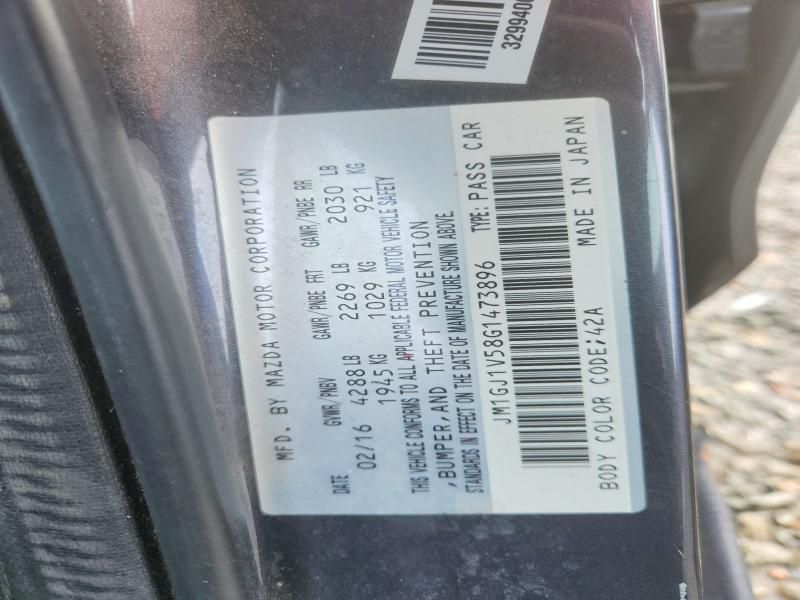 2016 Mazda 6 Touring