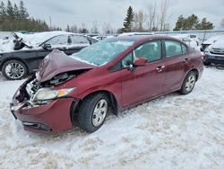 Honda salvage cars for sale: 2013 Honda Civic lx