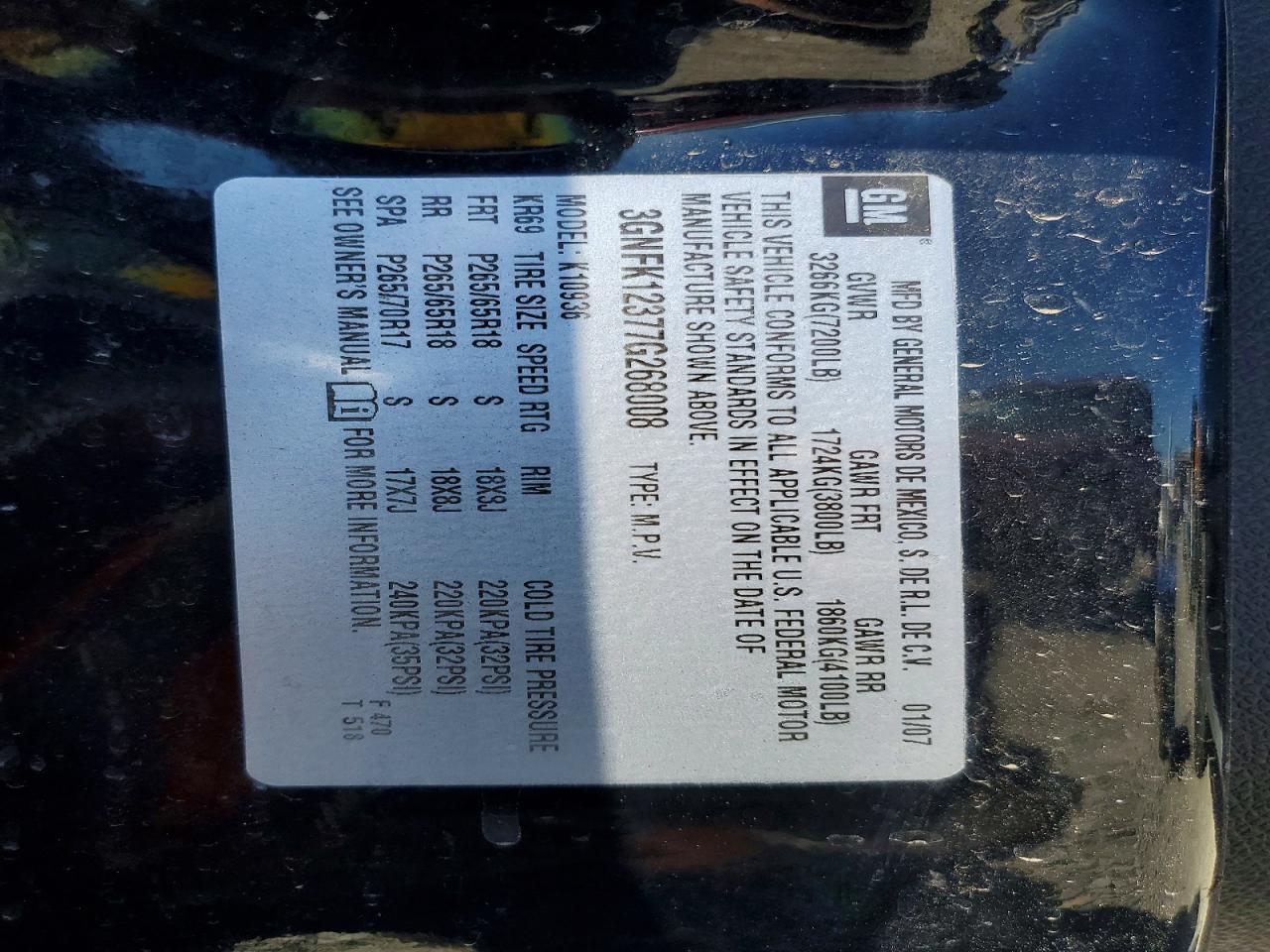 2007 Chevrolet Avalanche K1500