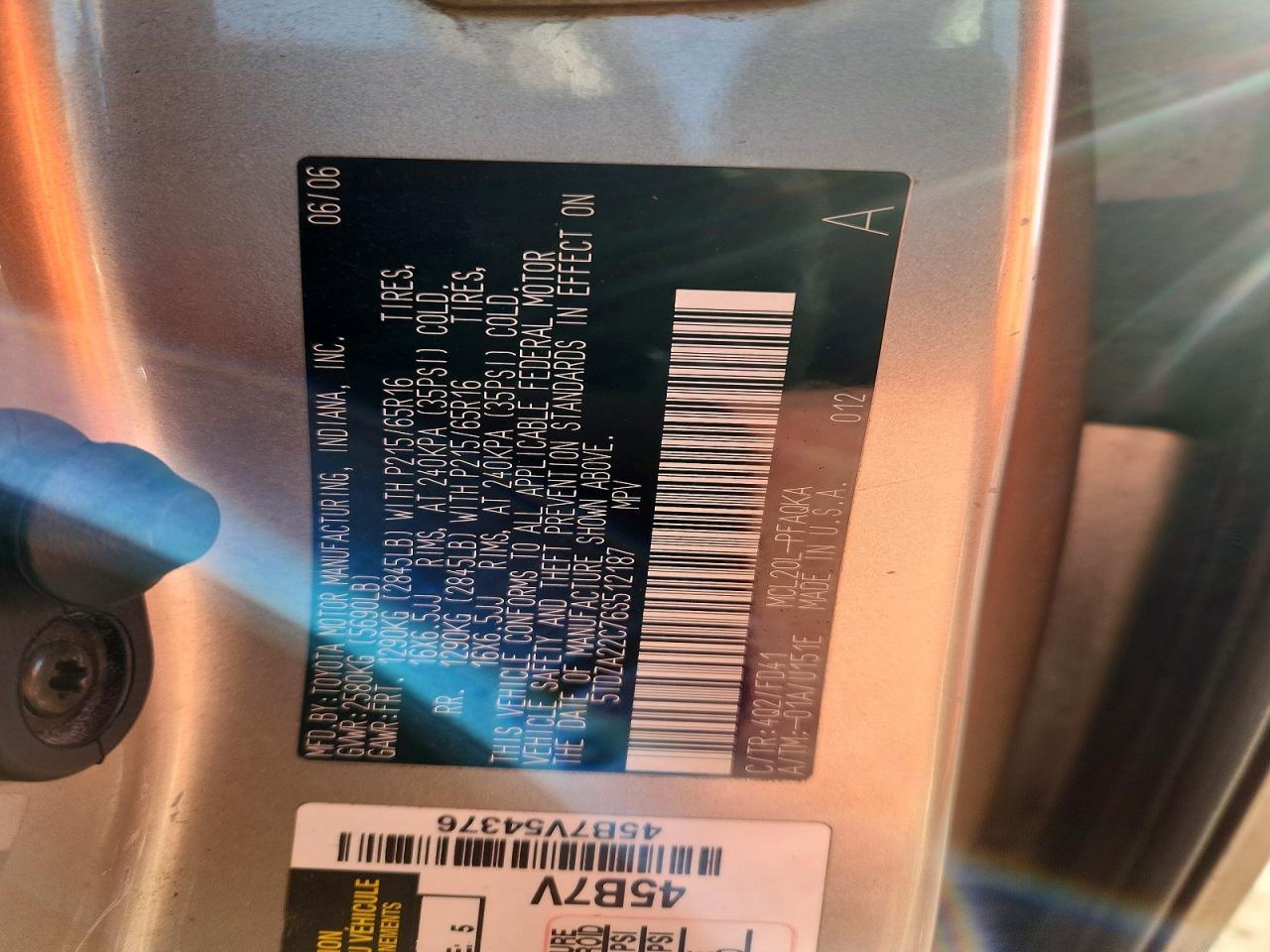 2006 Toyota Sienna xle