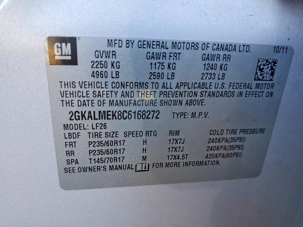 2012 GMC Terrain sle