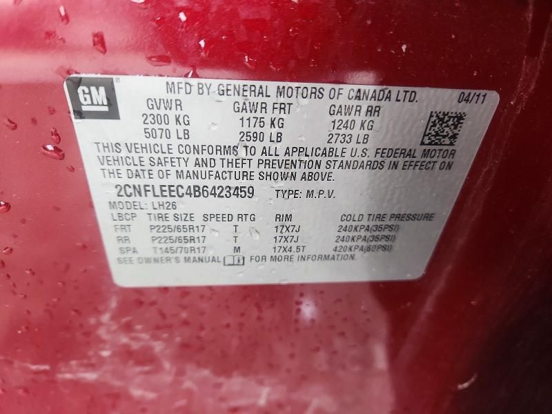 2011 Chevrolet Equinox lt