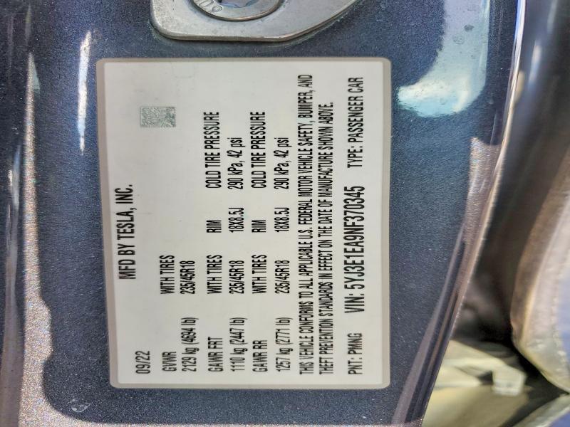 2022 Tesla Model 3