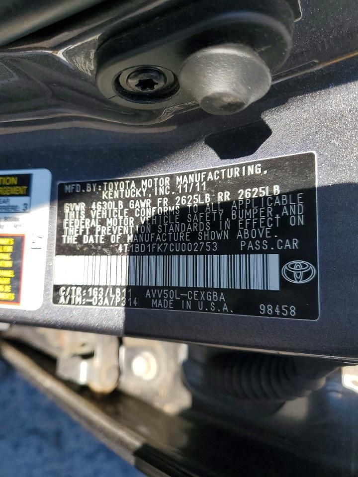 2012 Toyota Camry Hybrid