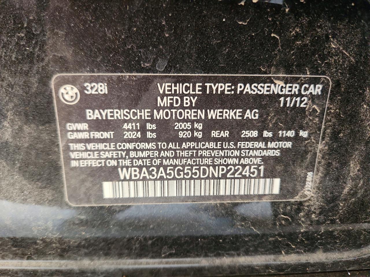 2013 BMW 328 i