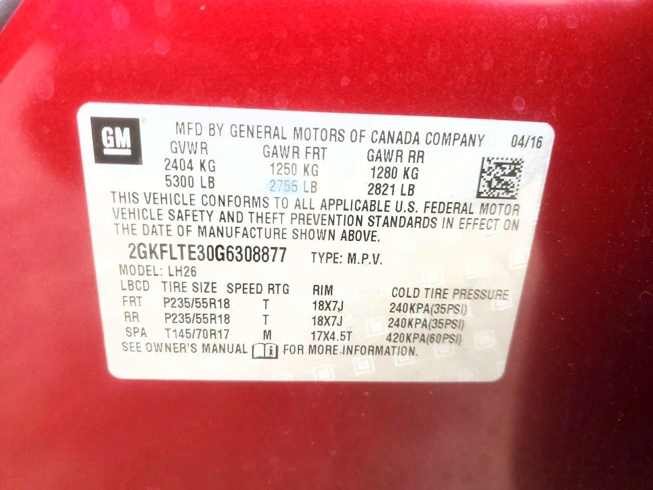 2016 GMC Terrain sle