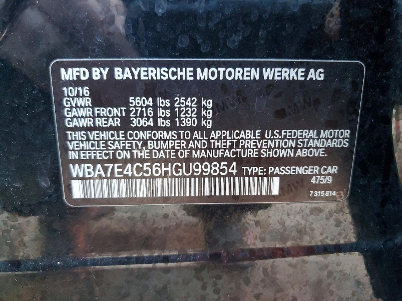 2017 BMW 740 xi
