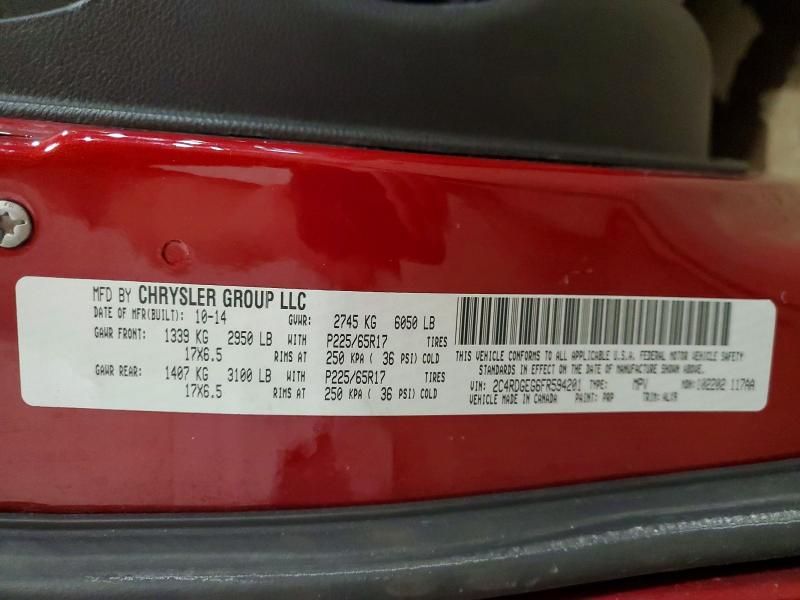 2015 Dodge Grand Caravan R/T