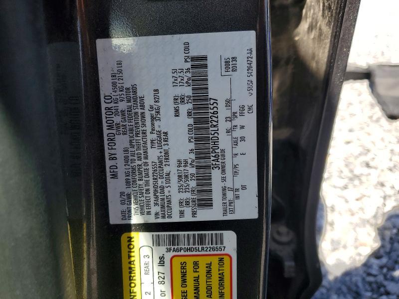 2020 Ford Fusion se
