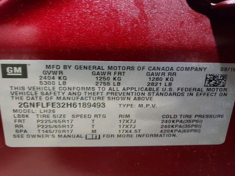 2017 Chevrolet Equinox lt