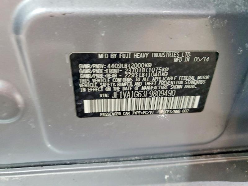 2015 Subaru Wrx Limited