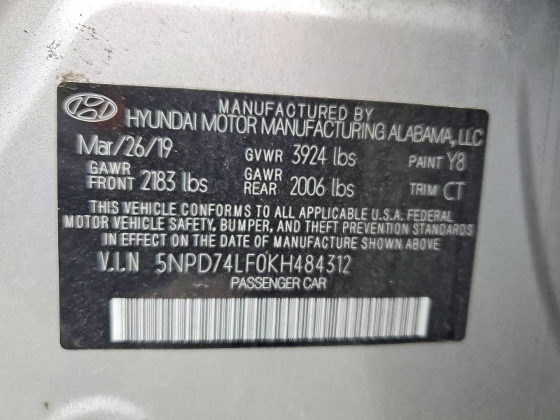 2019 Hyundai Elantra se