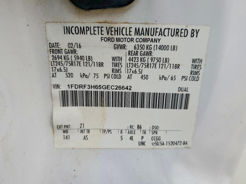 2016 Ford F350 Super Duty Utility / Service Truck