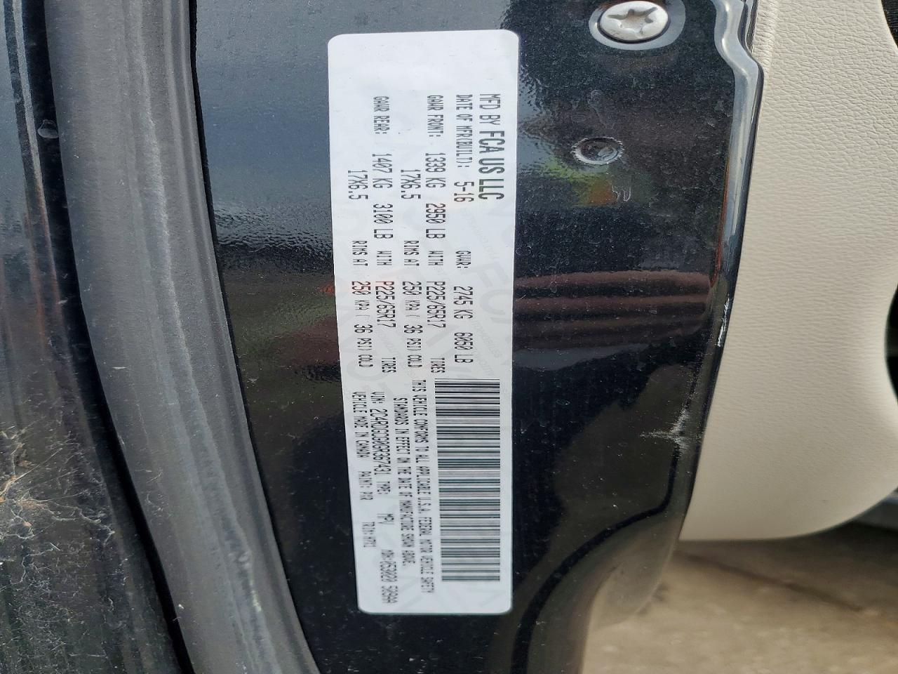 2016 Dodge Grand Caravan sxt