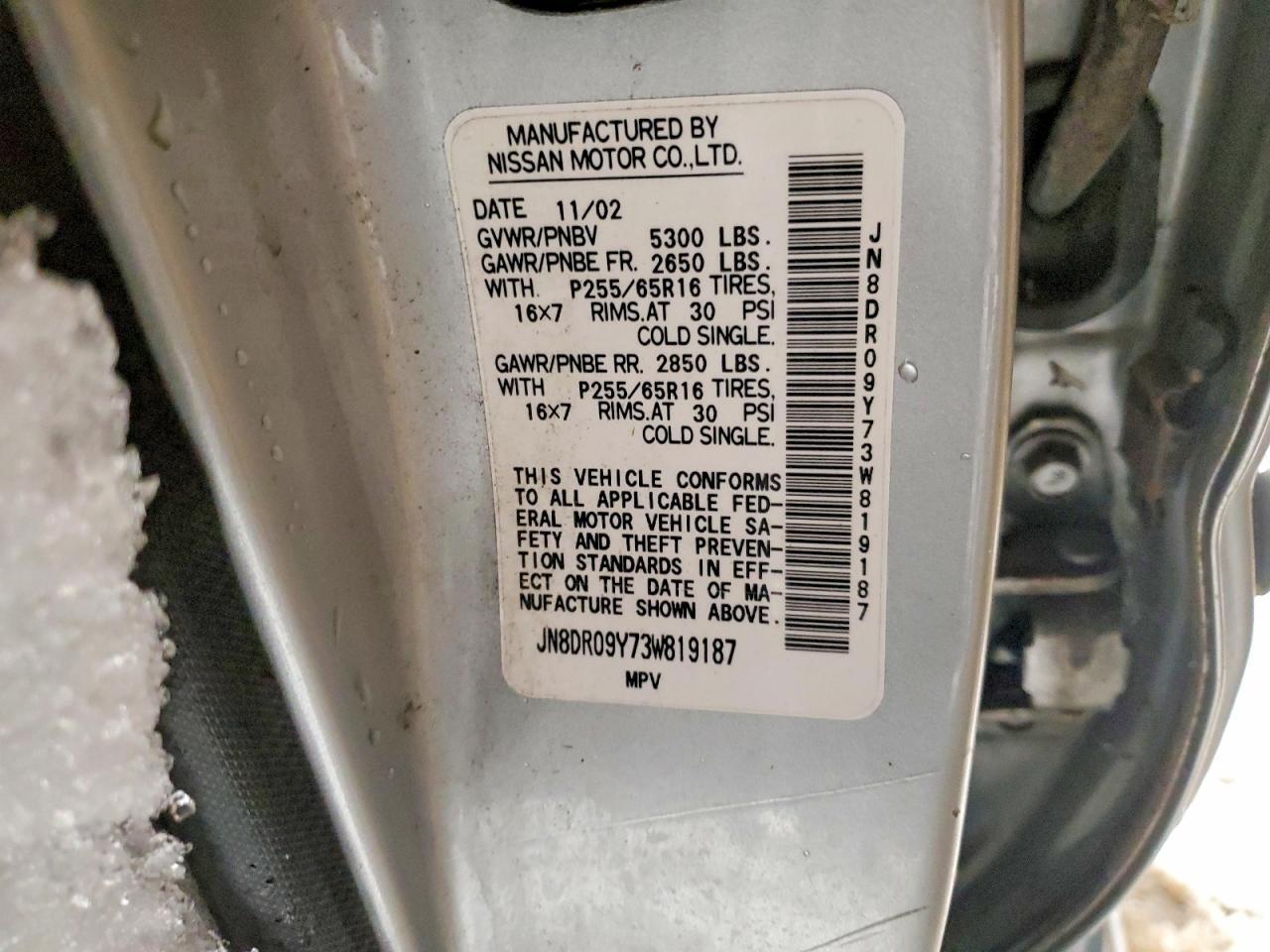 2003 Nissan Pathfinder