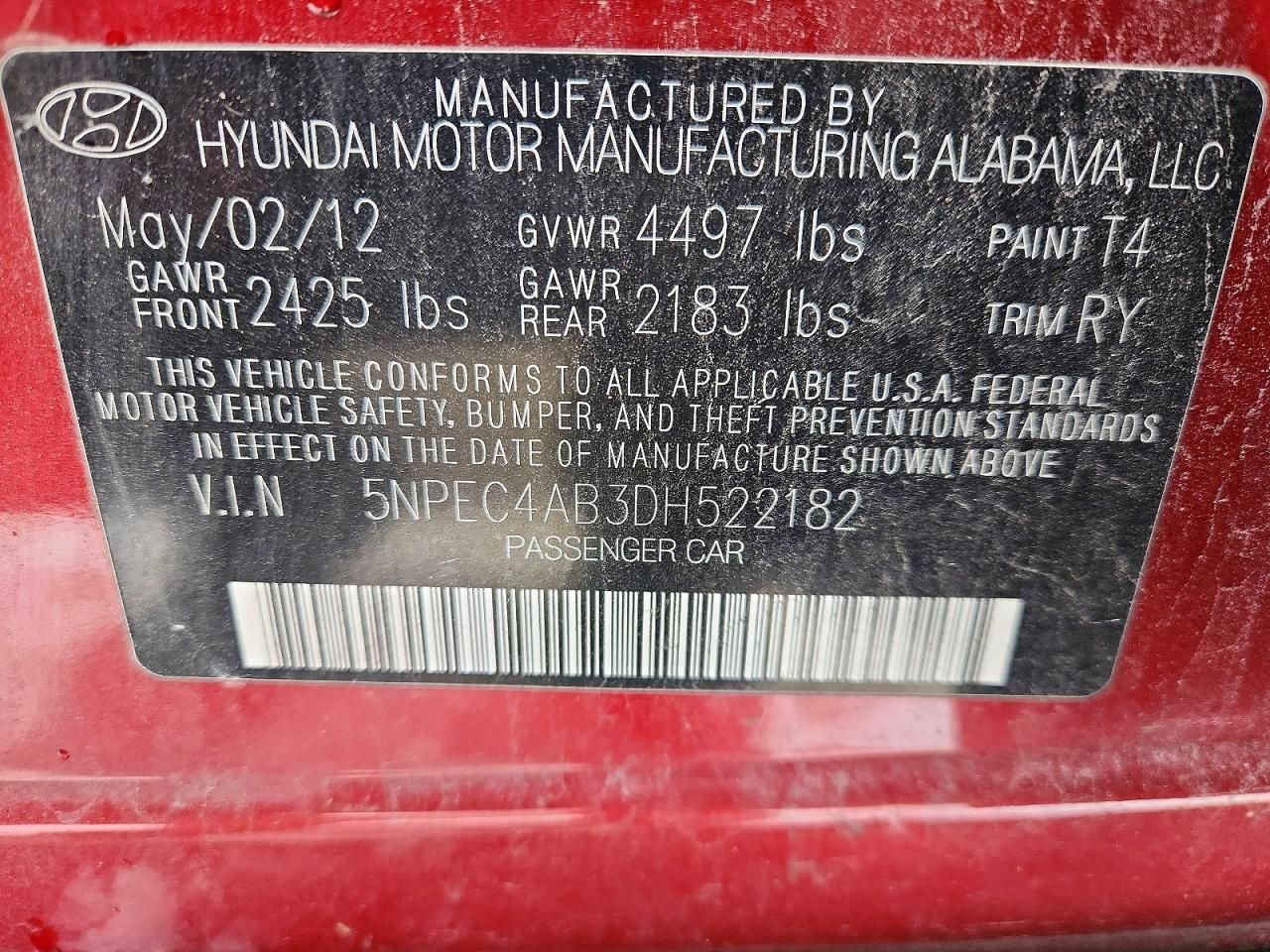 2013 Hyundai Sonata se