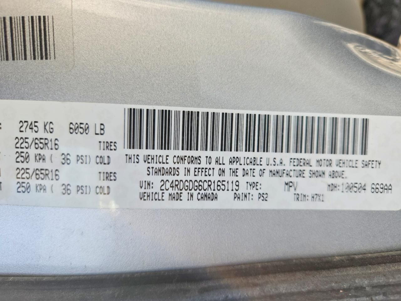 2012 Dodge Grand Caravan Crew