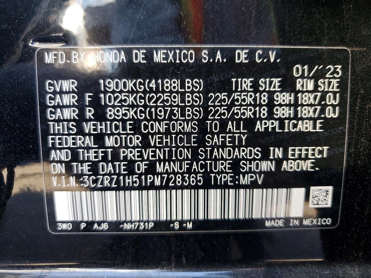 2023 Honda Hr-v Sport