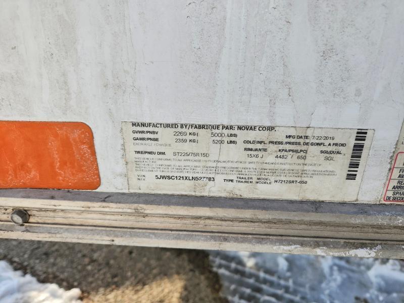 2020 H&H H7212SRT-050 Enclosed Cargo Trailer