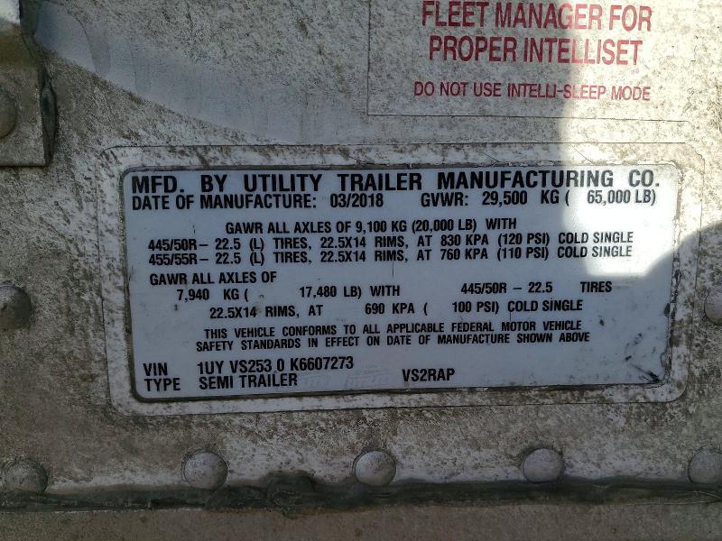 2019 Utility Trailer 2019 Util Unknown-refrigerated van Trailer