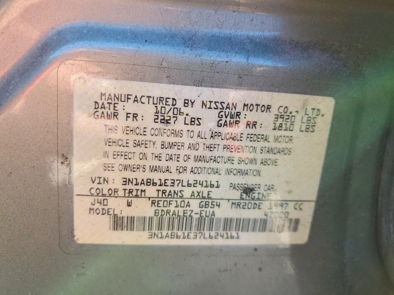 2007 Nissan Sentra 2.0