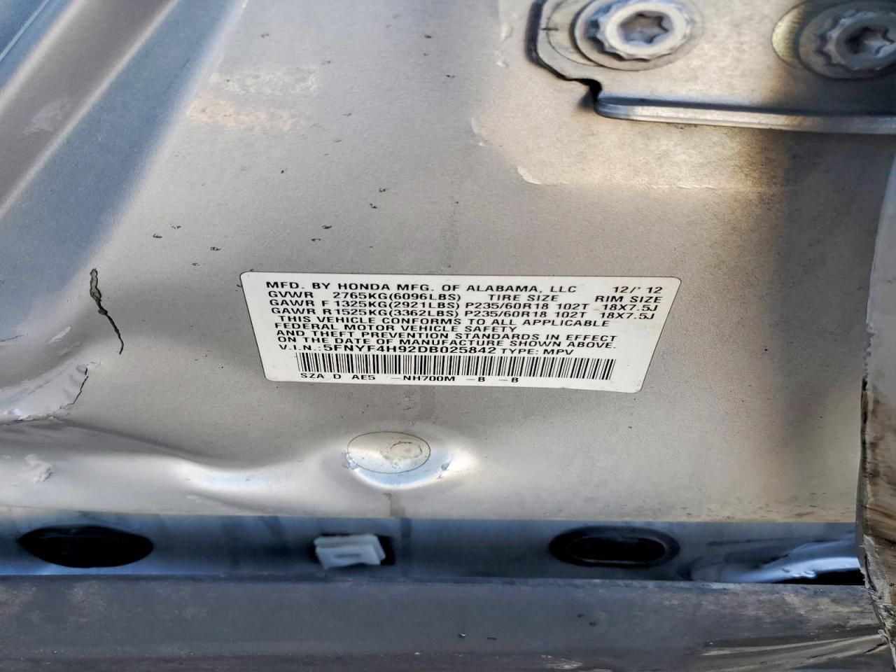 2013 Honda Pilot Touring