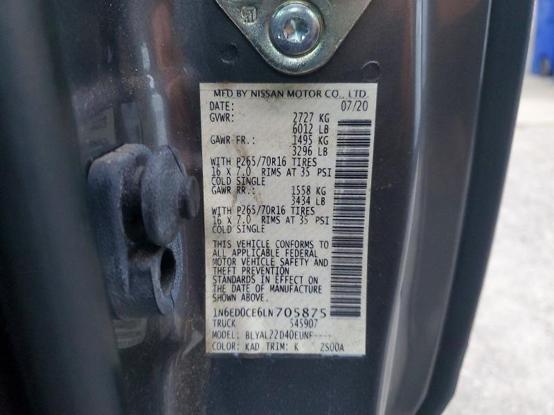 2020 Nissan Frontier SV