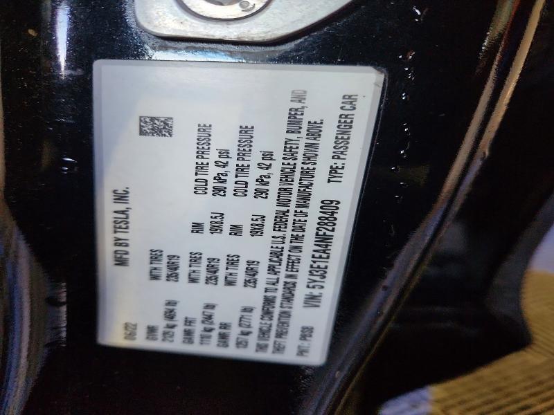 2022 Tesla Model 3